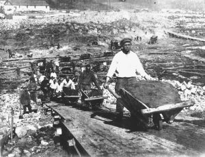 men working in a gulag